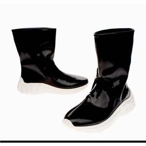 Miu Miu White Embossed Logo Panel